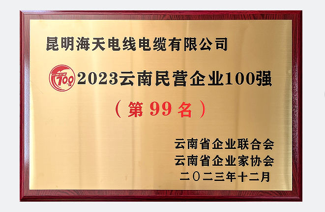 2023云南民營(yíng)企業(yè)100強(qiáng)